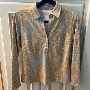 J. McLaughlin long sleeve button-up top